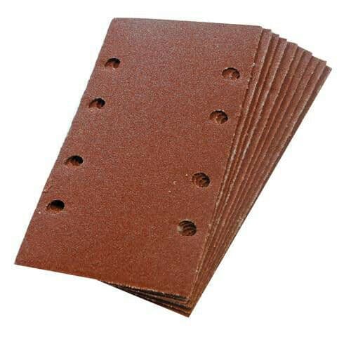 QTY 10 93mm x 190mm Sanding Punched 1 3 Sheets 120 Grit Sanding Hook & Loop