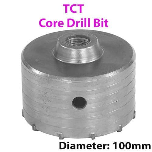 PRO 100mm TCT Core Drill Bit Tile Marble Glass Brick Hole Saw Cutter
