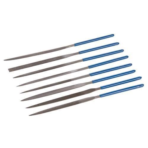 10 Piece 140mm Needle File Set Round Half Round Square Crossing Flat