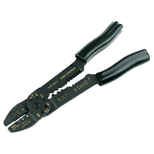 230mm Crimping & Stripping Pliers Hardened Cutting Edge Insulated Terminal