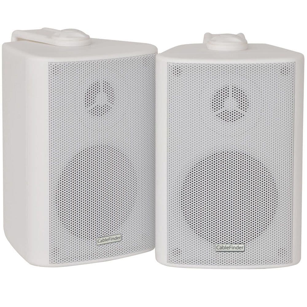 Wireless Bluetooth Amplifier & 2x 60W Wall Mounted Speaker Kit HiFi Amp System