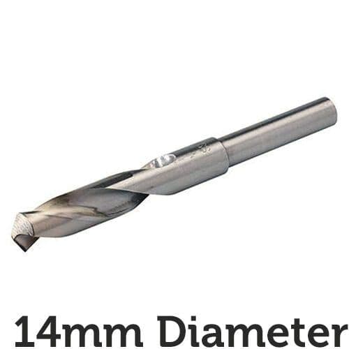 PRO 14mm Blacksmiths Drill Bit 12.5mm Shank Metal Milling Sheet Steel Aluminium
