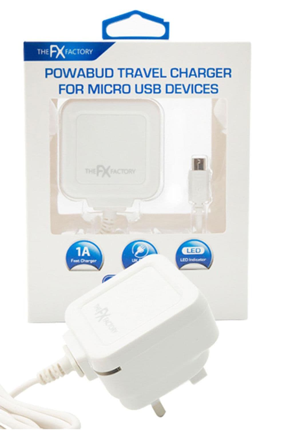 Mains Charger USB 1A & Micro USB Devices USB 1A