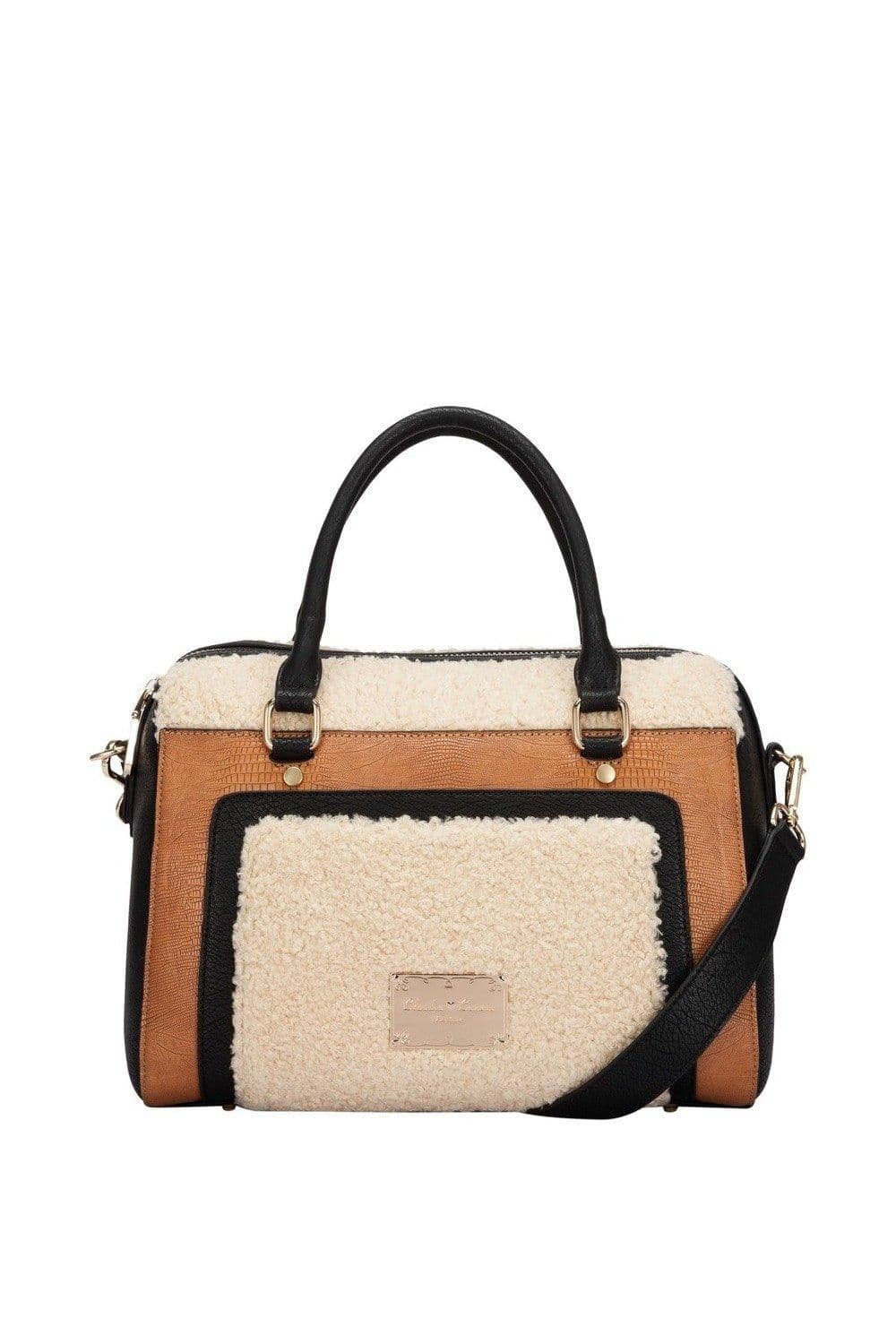 Two Tone Barrel Tote Grab Bag