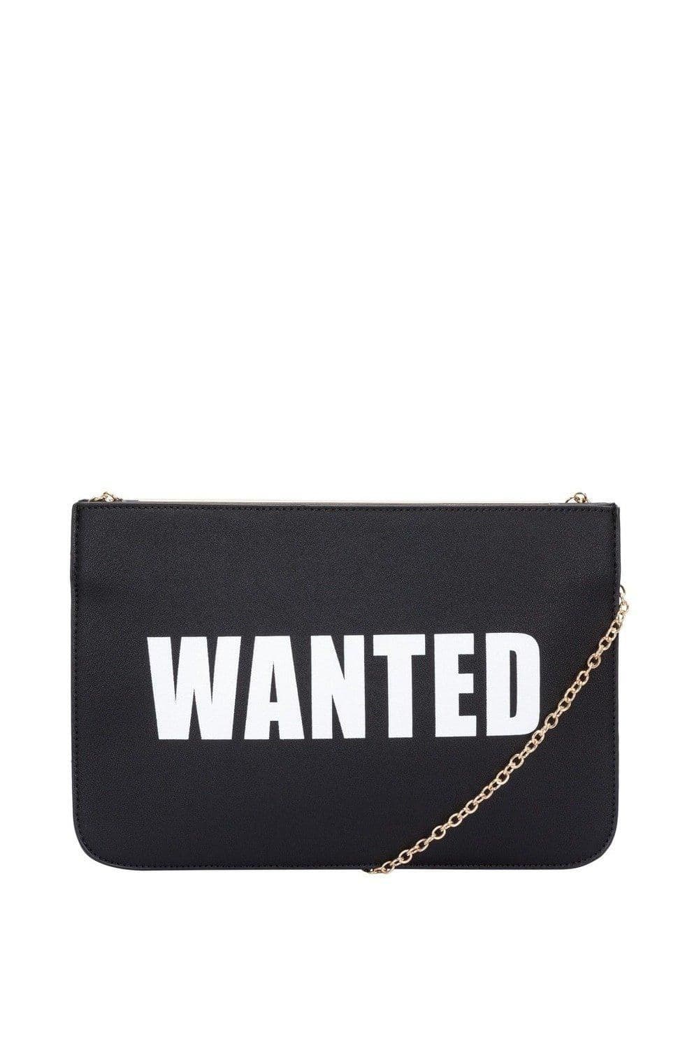 "Wanted" Clutch Bag