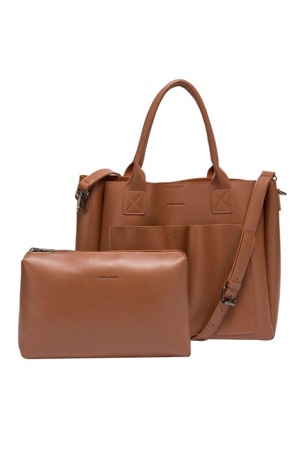 Megan Front Pocketed Tote Bag