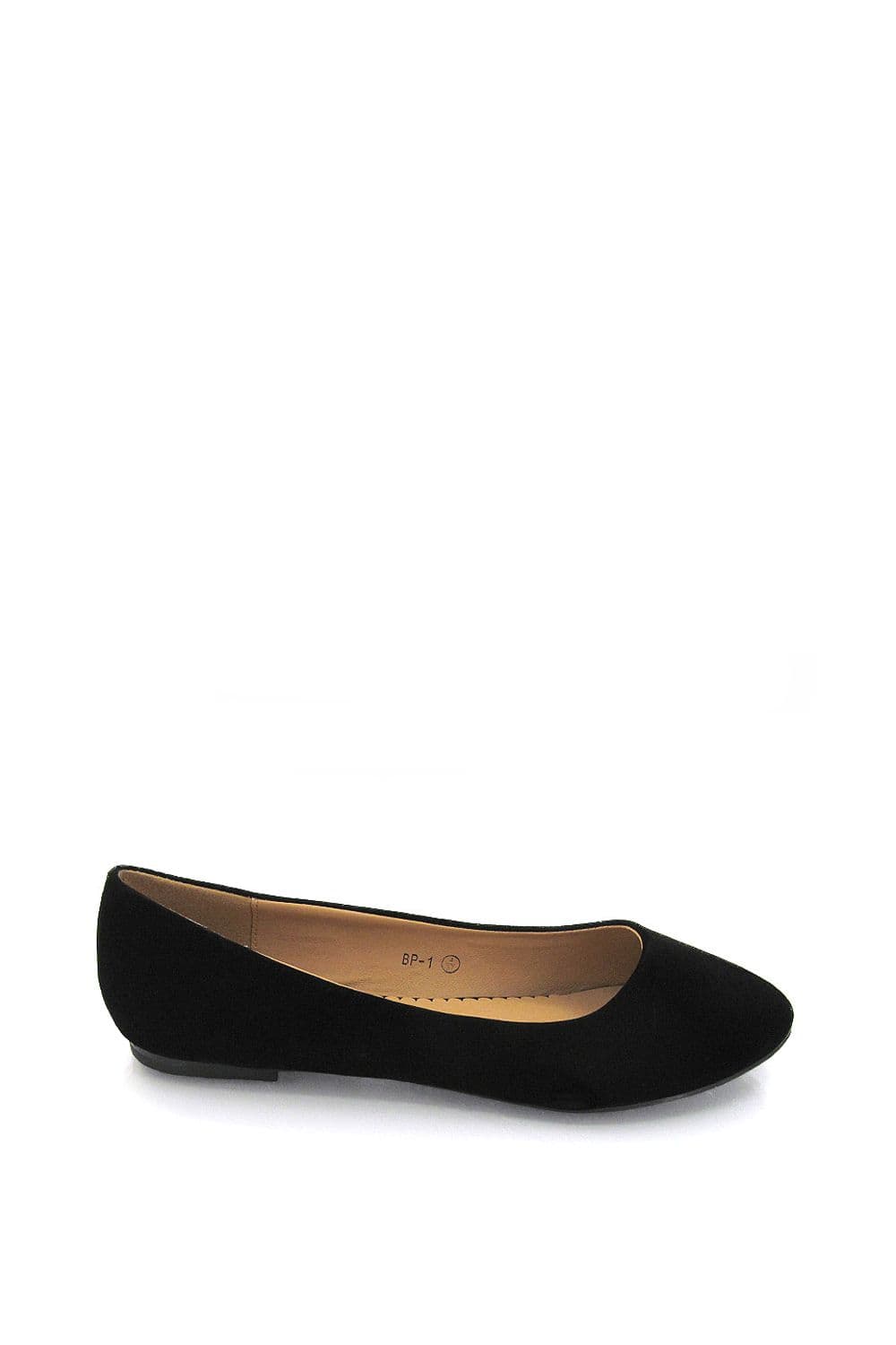 XY London Women's 'Maleficent' Flat Slip on Ballerina Pumps in Jet Black | Size: 8