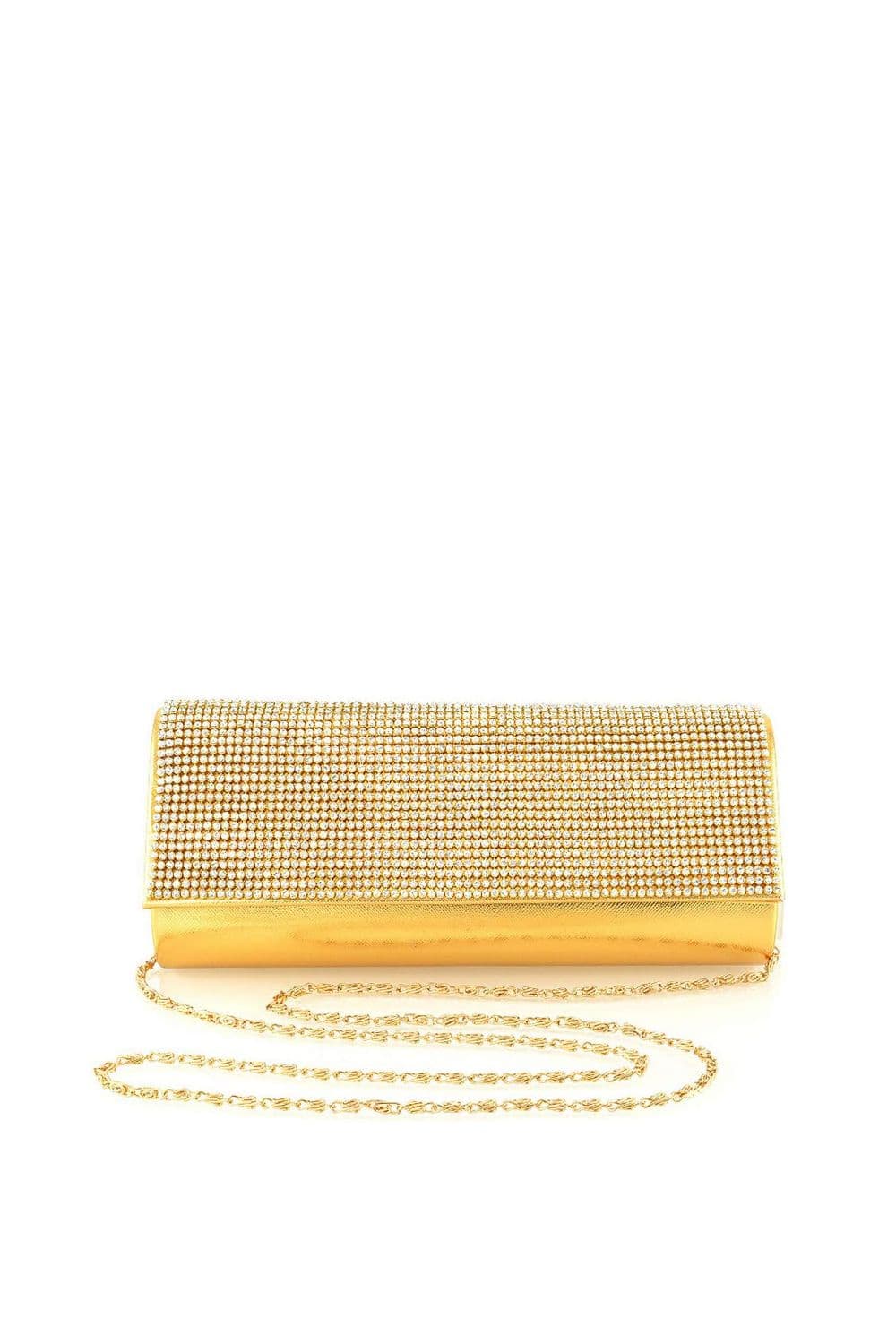 'Kaya' Shoulder Chain Strap Rhinestone Diamanté Clutch Bag