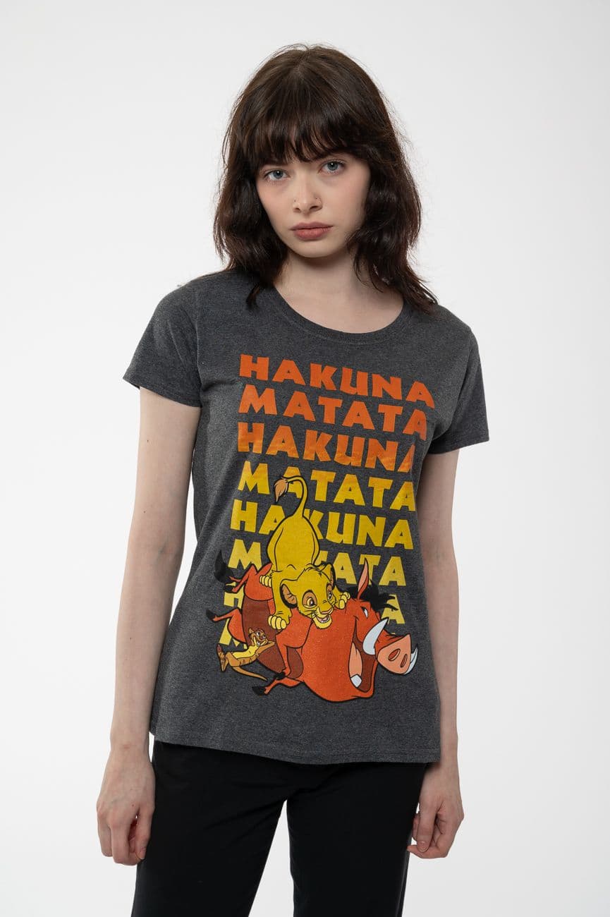Lion King Hakuna Matata Rep Skinny Fit T Shirt