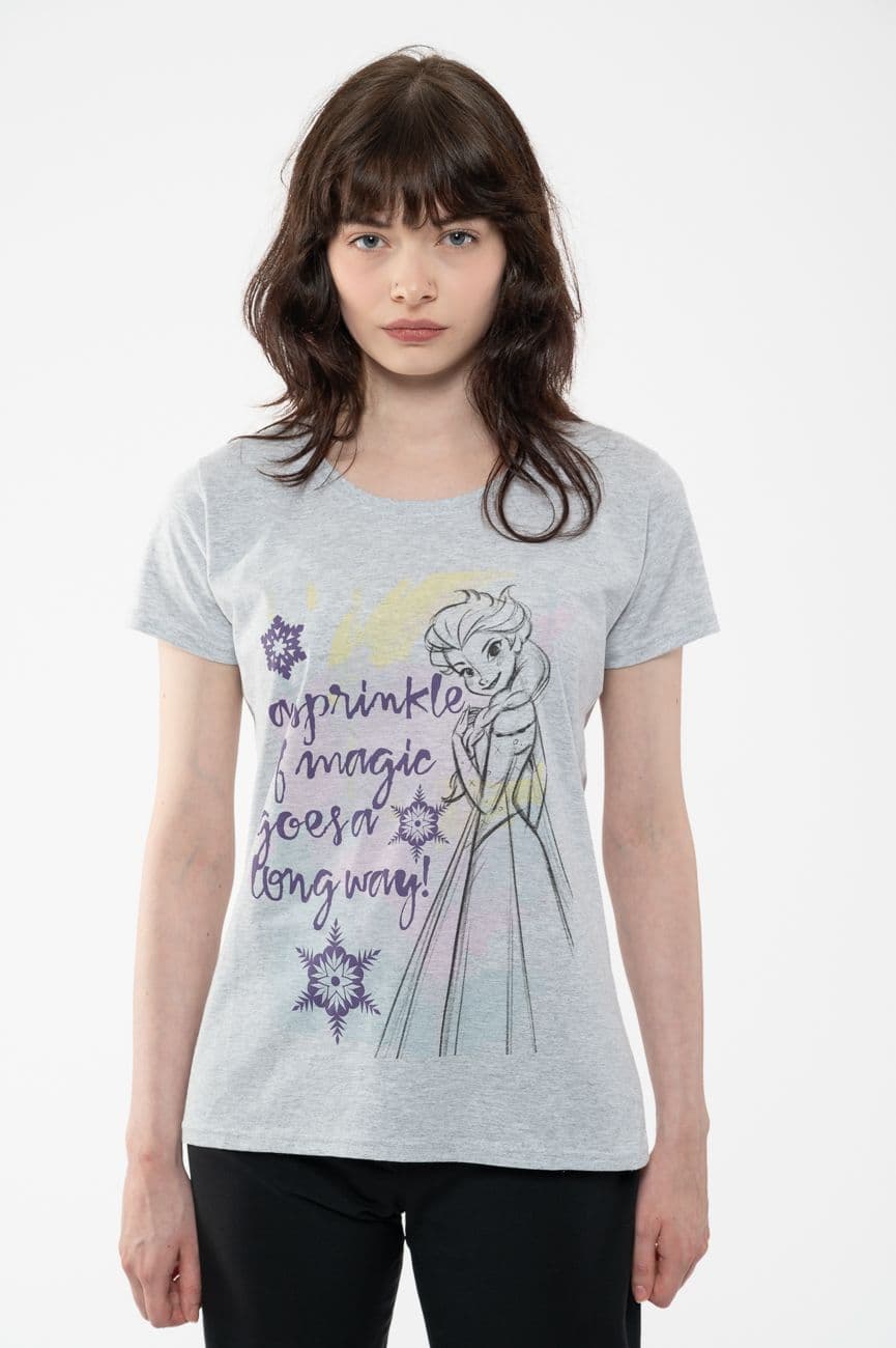 Frozen Sparkle Wherever You Go Skinny Fit T Shirt