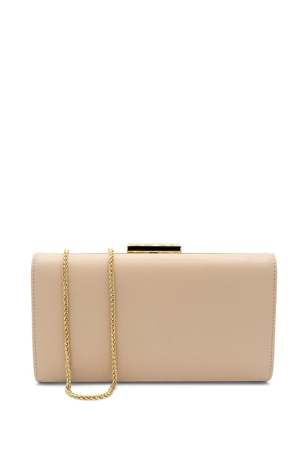 Paradox London Women's Dasha Box Clutch Bag in Nude