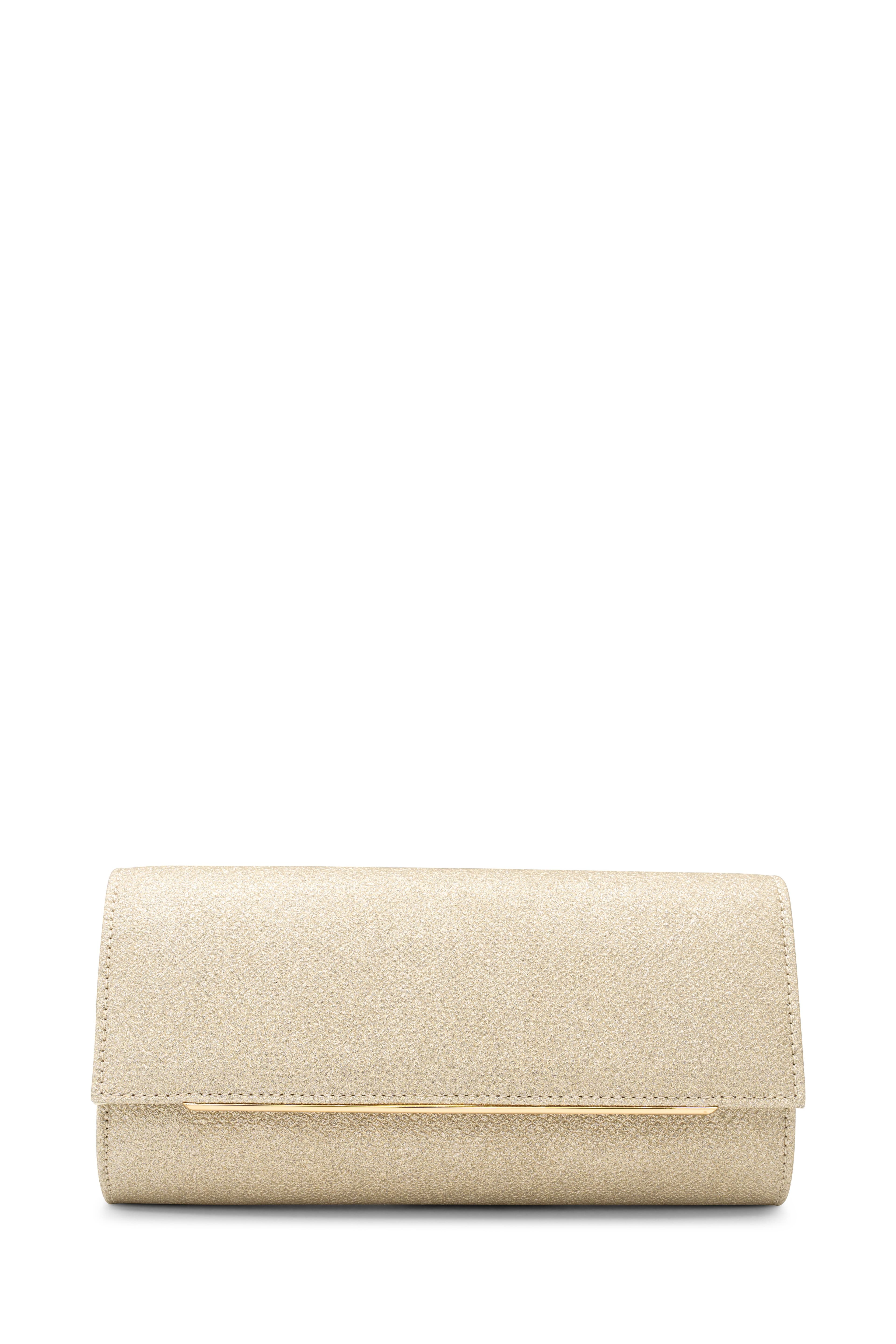 Paradox London Women's Dilara Glitter Clutch Bag in Gold