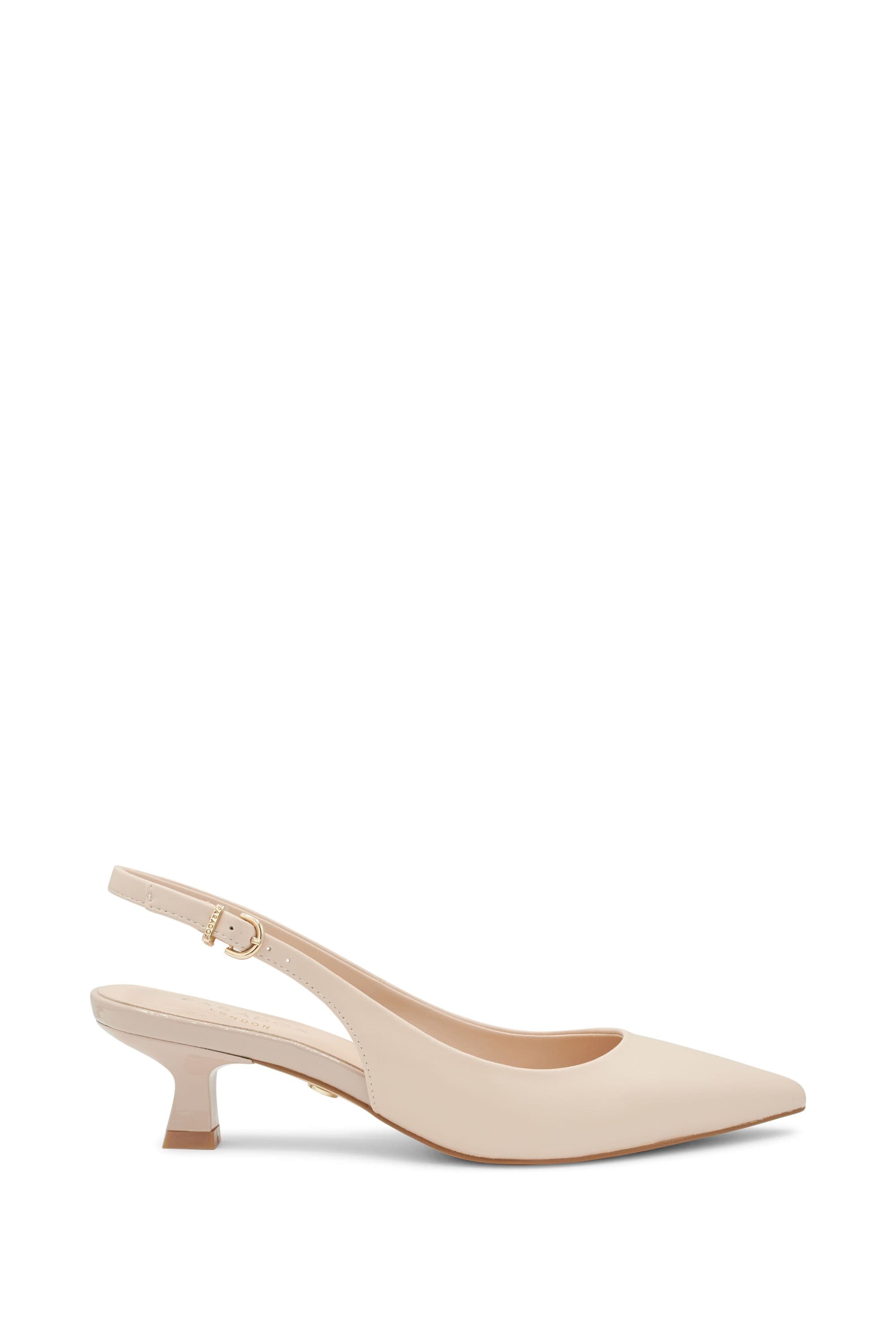 Paradox London Women's 'Talia' Kitten Heel Court Shoe in Nude | Size: 4