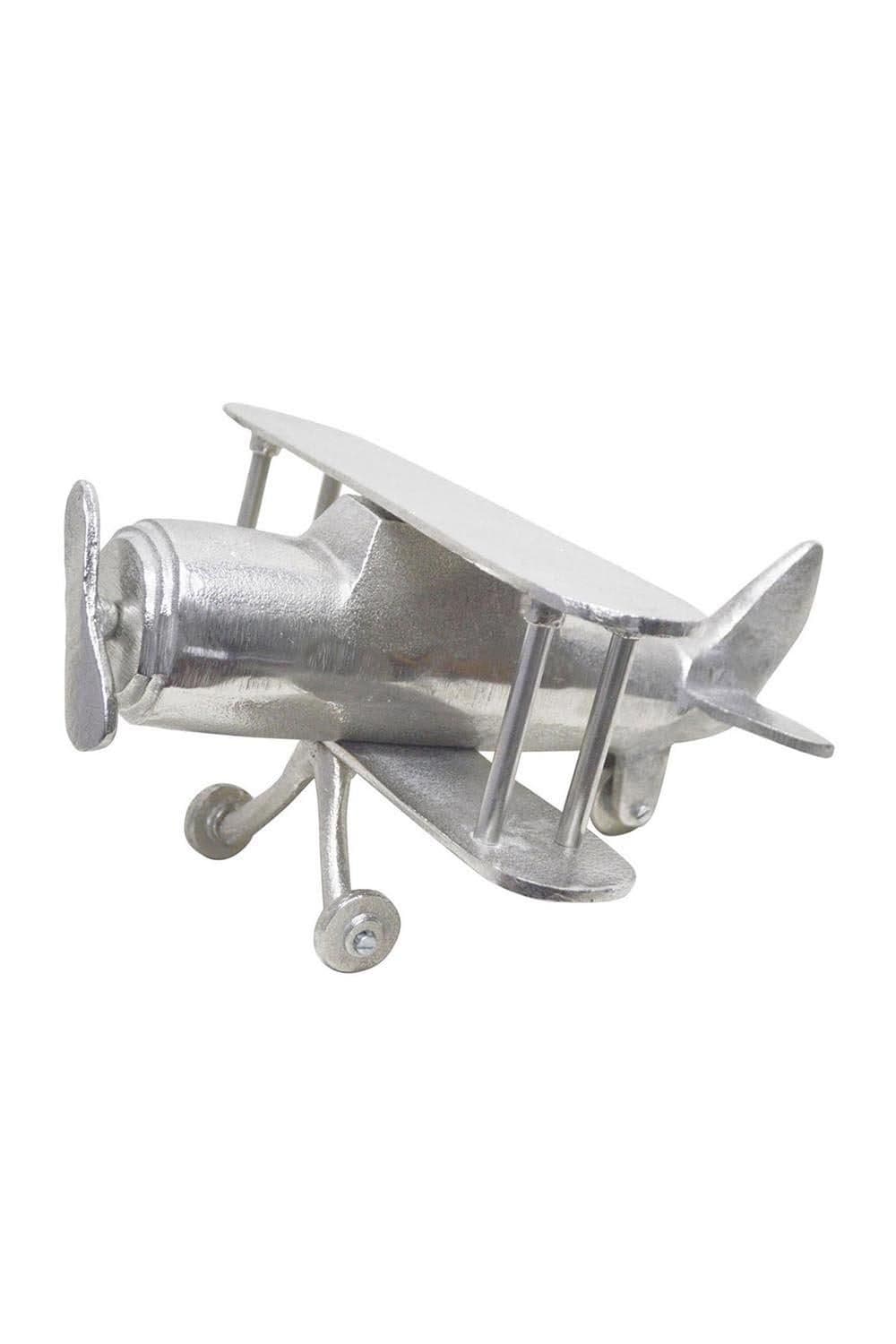 Large Designer Solid Metal Biplane Table Top