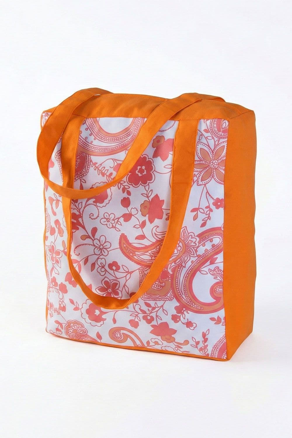 Cotton Pure Paisley Design Shopping Bag 27 x 32 x 11 cm
