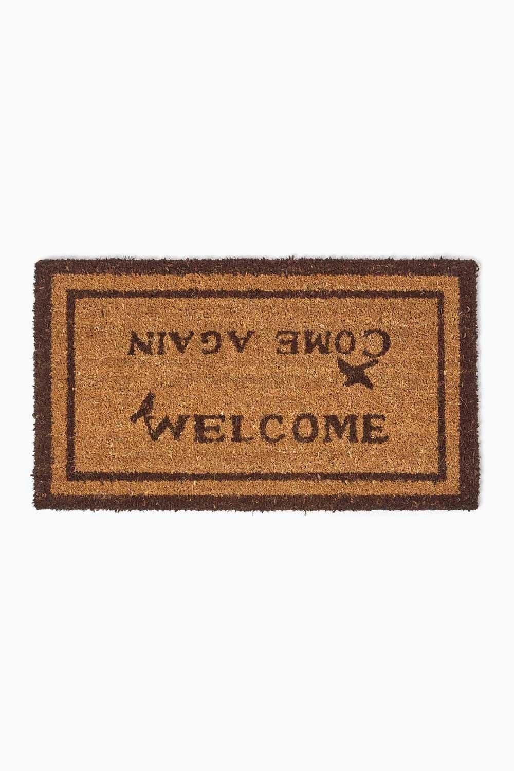 Welcome Come Again Coir Doormat