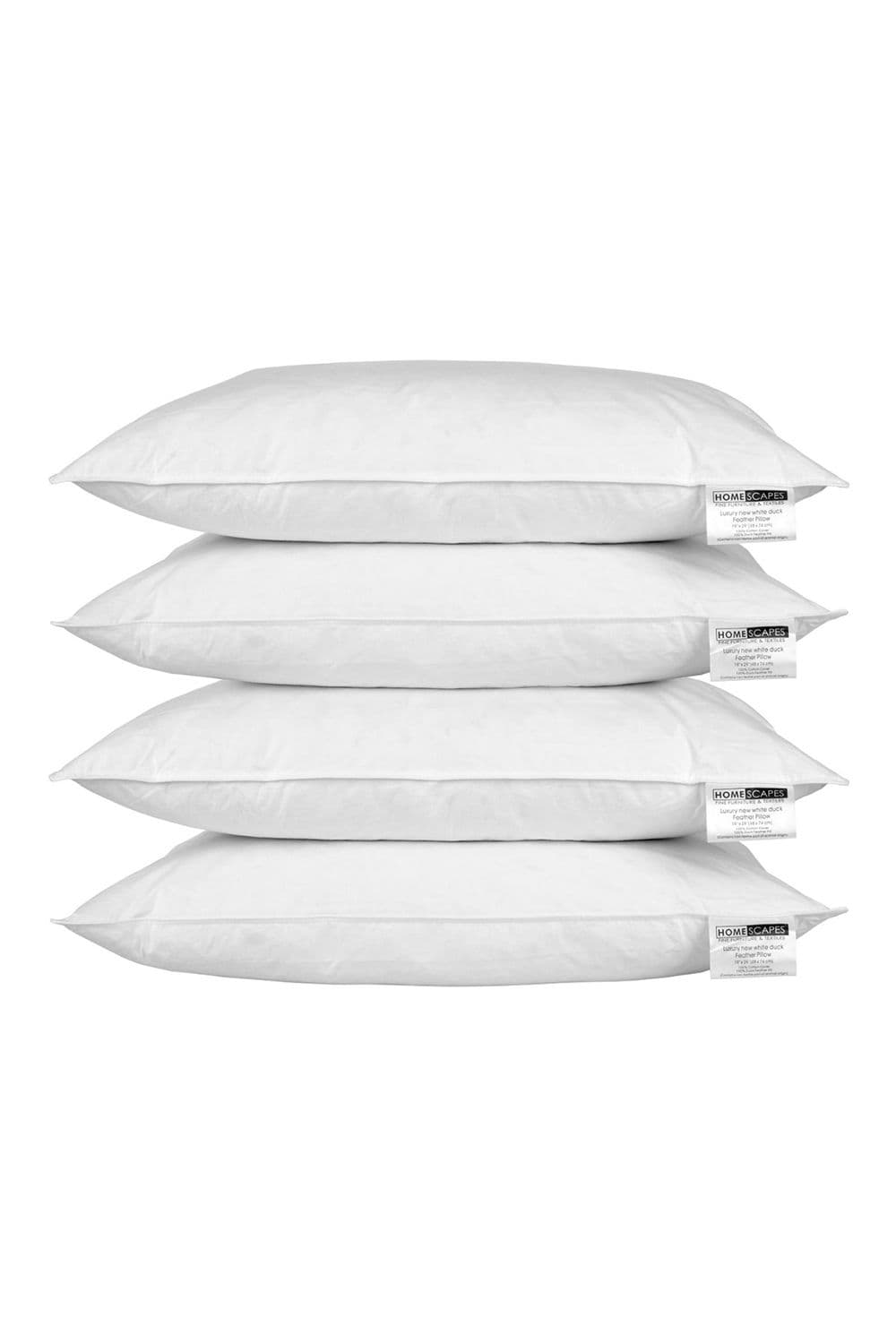 Duck Feather Pillow x 4