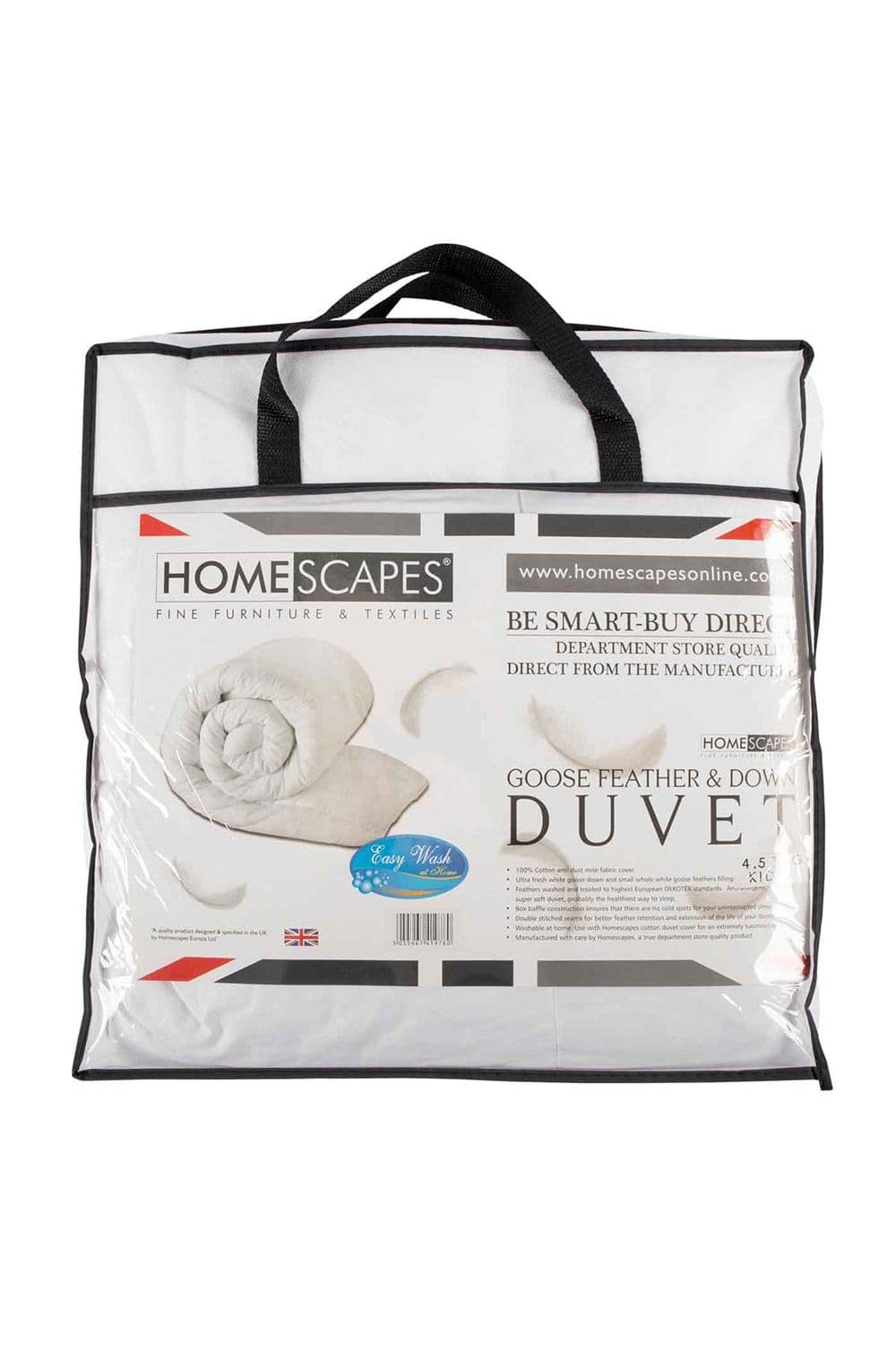 4.5 Tog Goose Feather & Down Duvet
