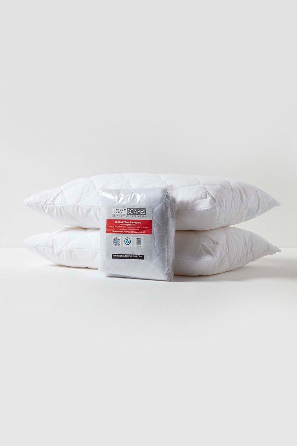 Quilted Pillow Protector Pair Standard