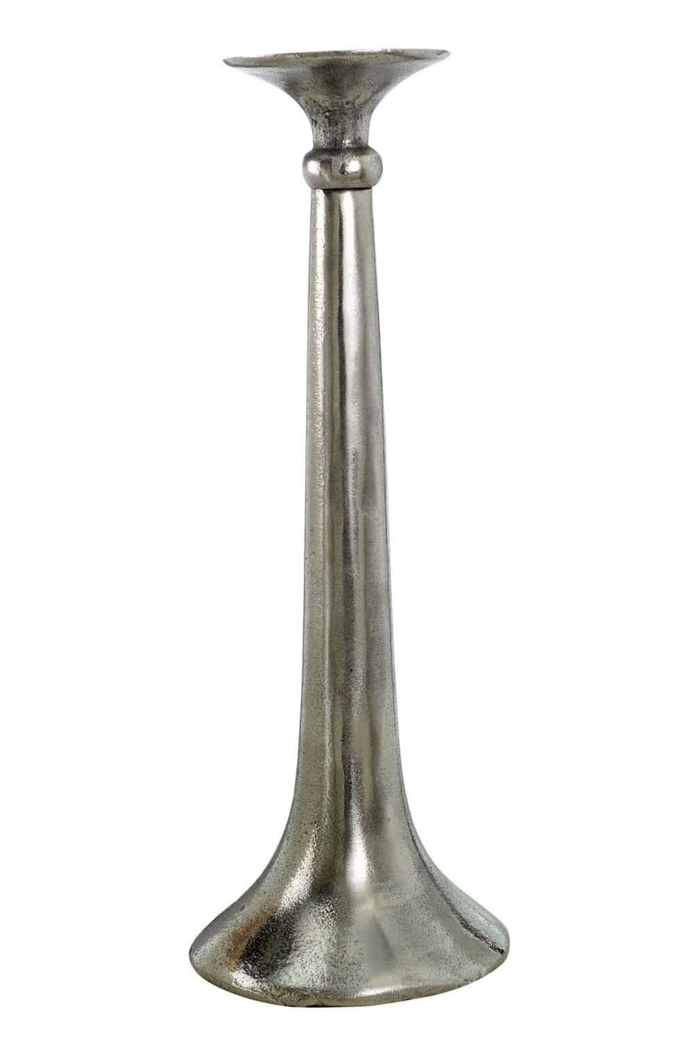 Aluminium Skirt Metal Candlestick 44 cm Tall
