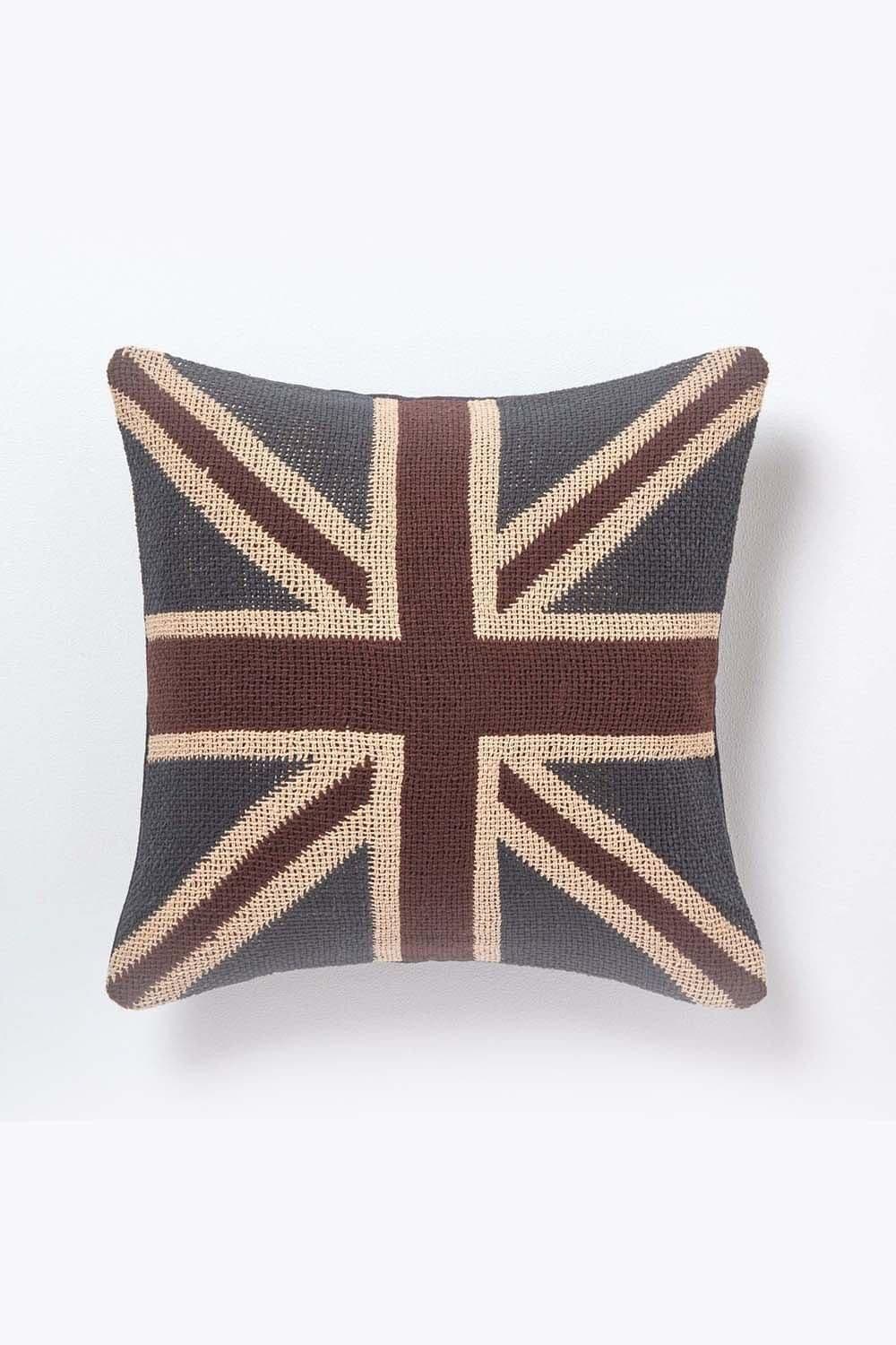 Jacquard Union Jack Cushion Cover British Flag