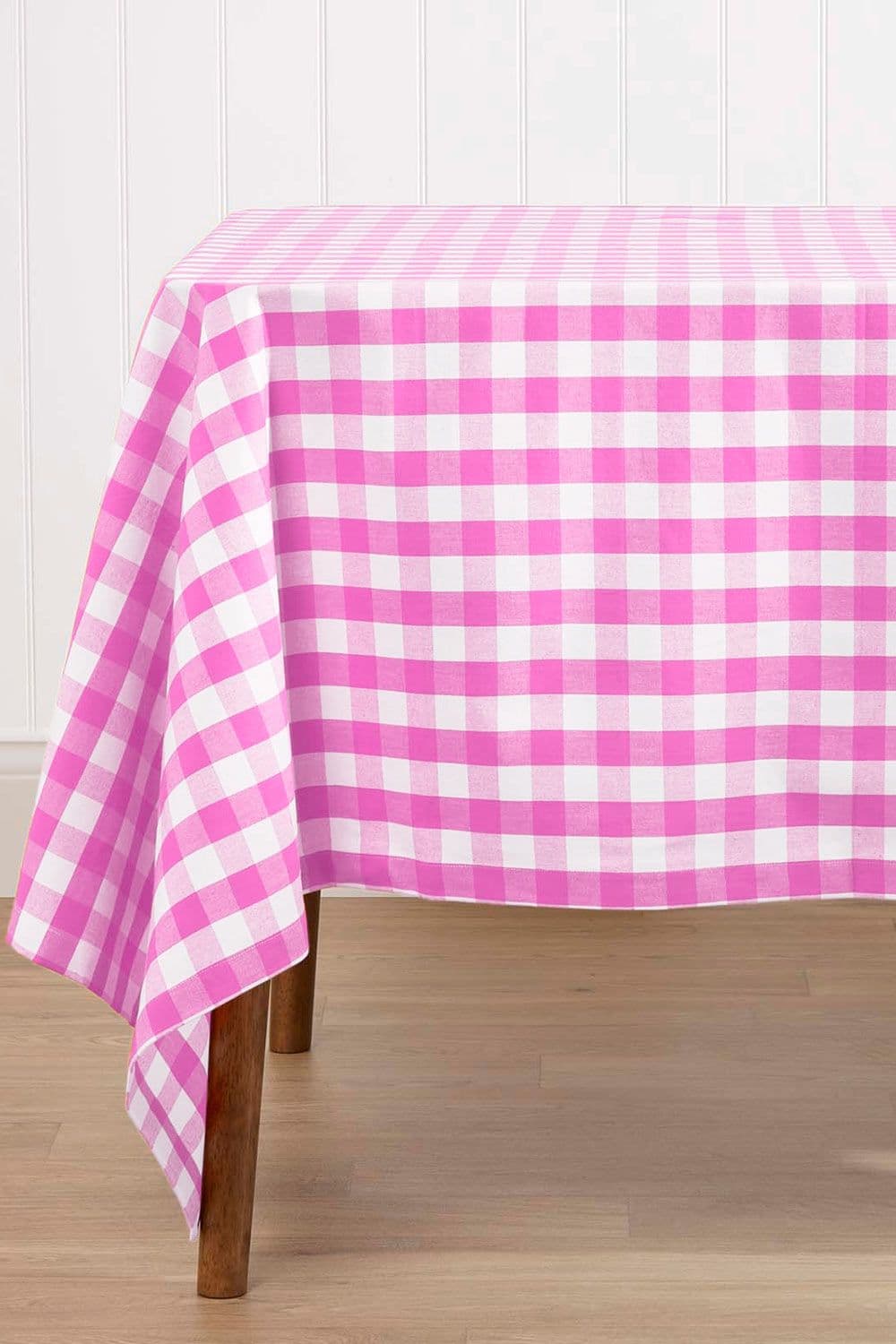 Block Check Cotton Gingham Tablecloth 137cm x 178cm