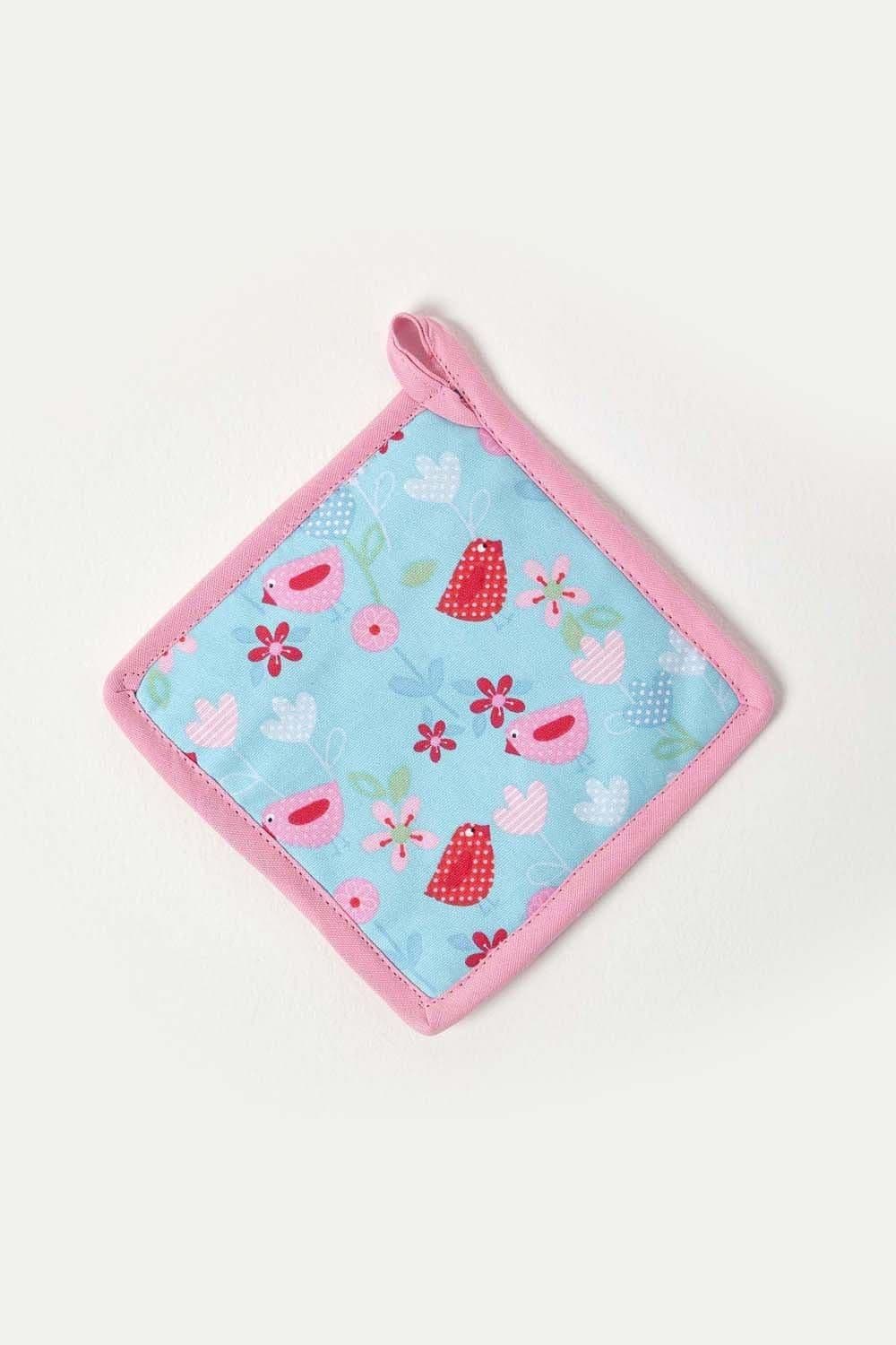 Birds Flowers Cotton Pot Holder