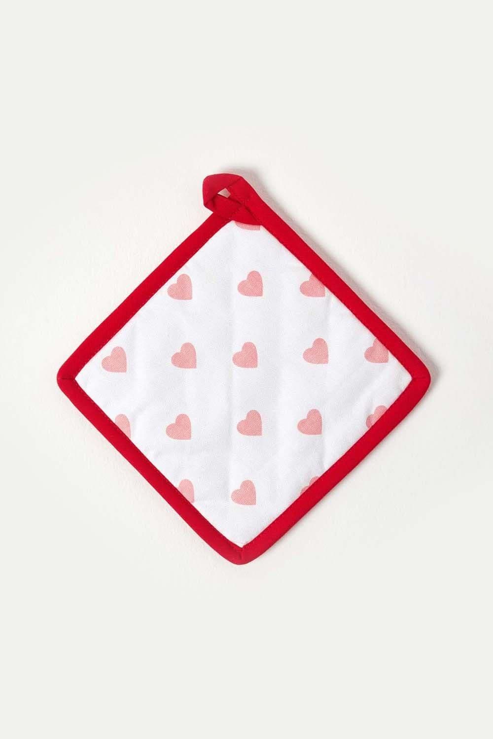 Hearts Cotton Pot Holder