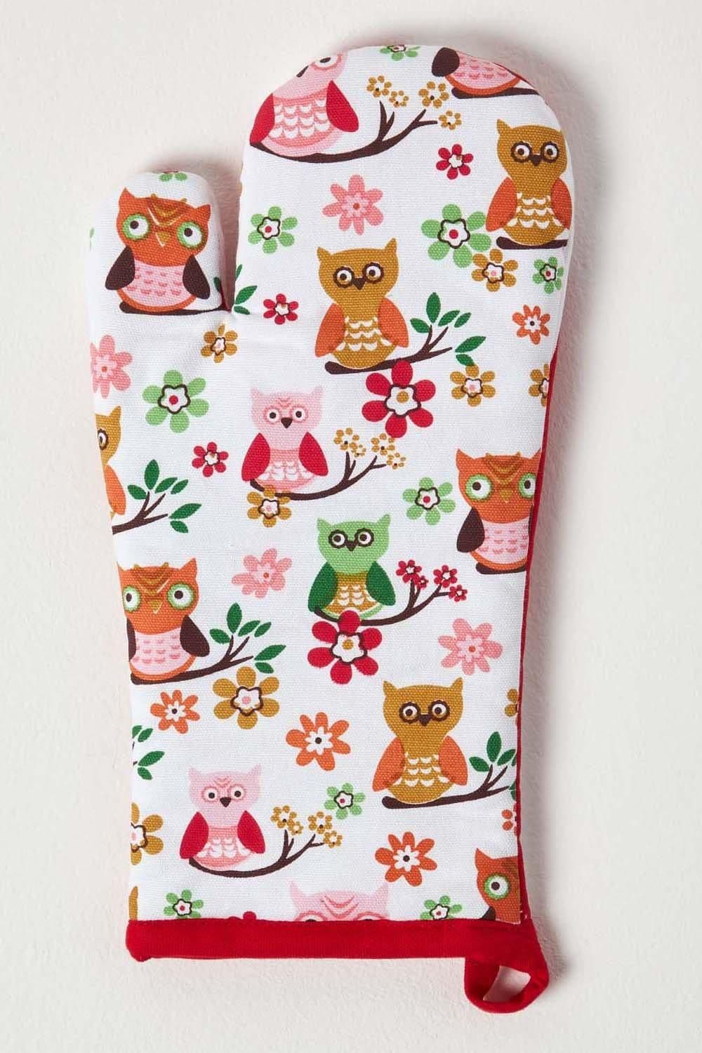 Owls Cotton Oven Glove