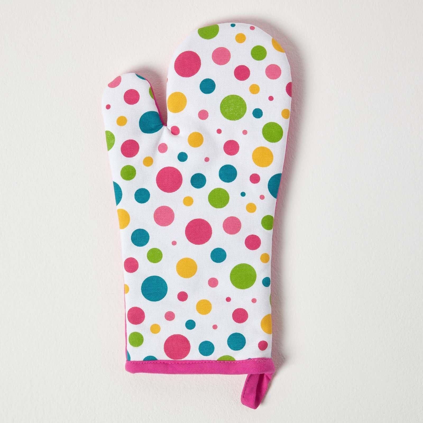 Polka Dot Cotton Oven Glove