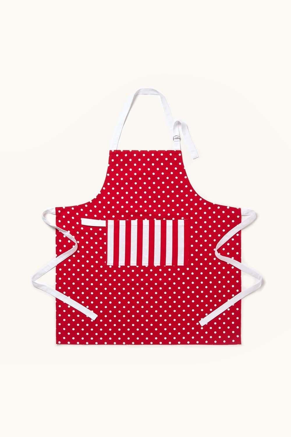 Polka Dot Cotton Apron