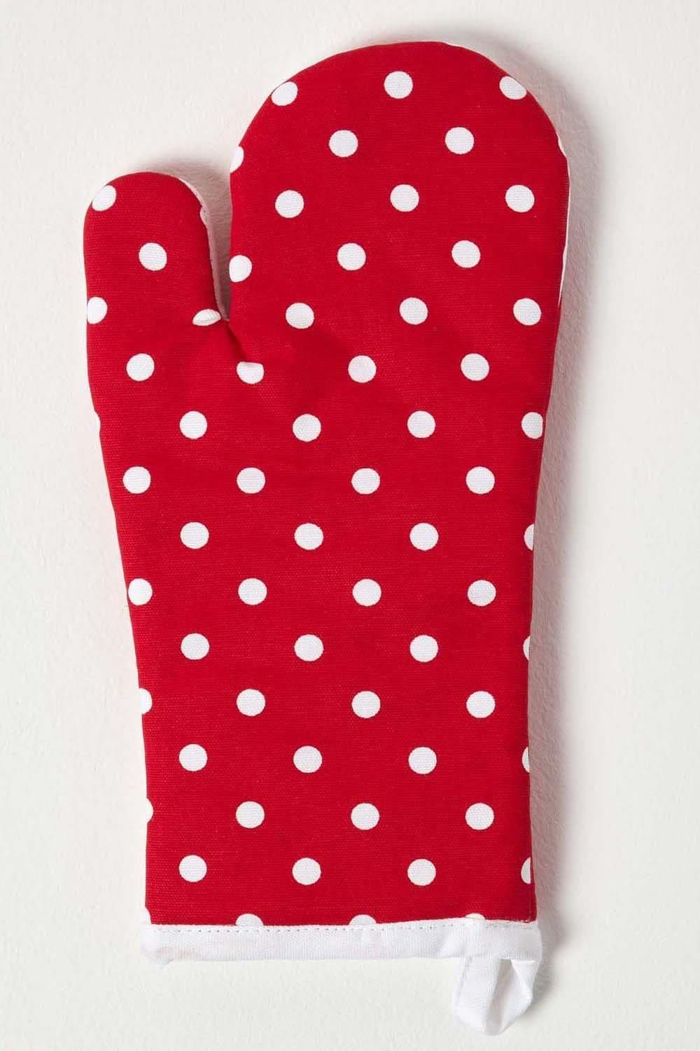 Polk Dot Cotton Oven Glove