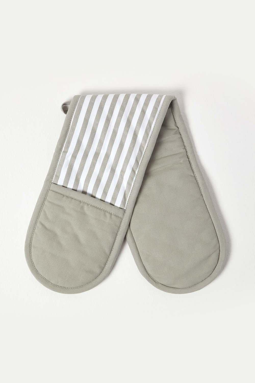 Stripe Cotton Double Oven Glove