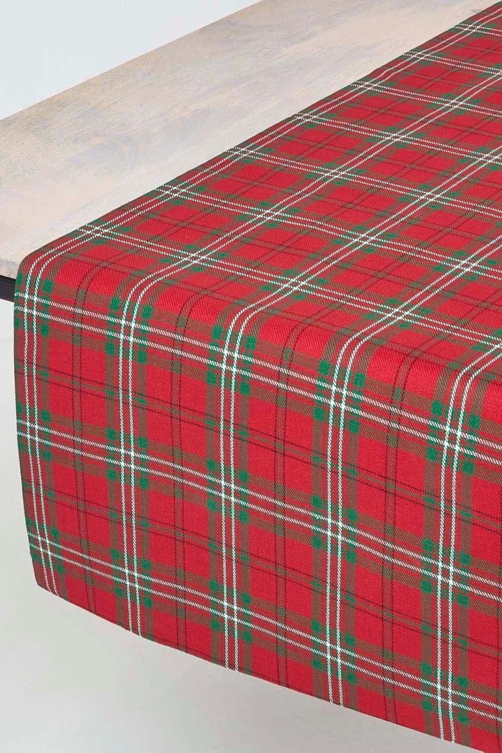 Cotton Christmas Prince Edward Tartan Table Runner