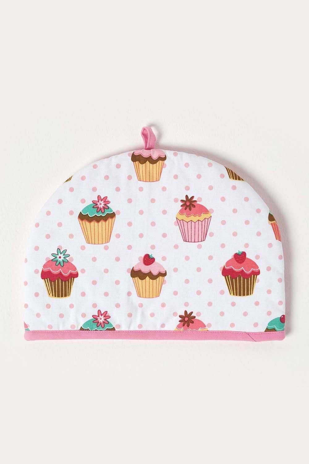 Tea Cosy Double Design Cup Cakes Teapot Warmer