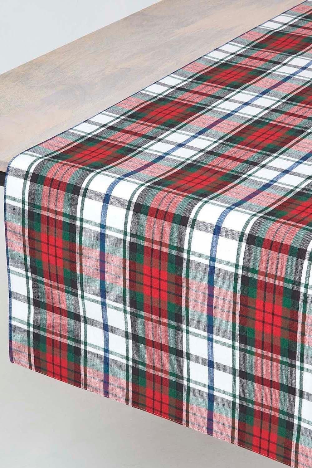 Cotton Christmas Macduff Tartan Table Runner