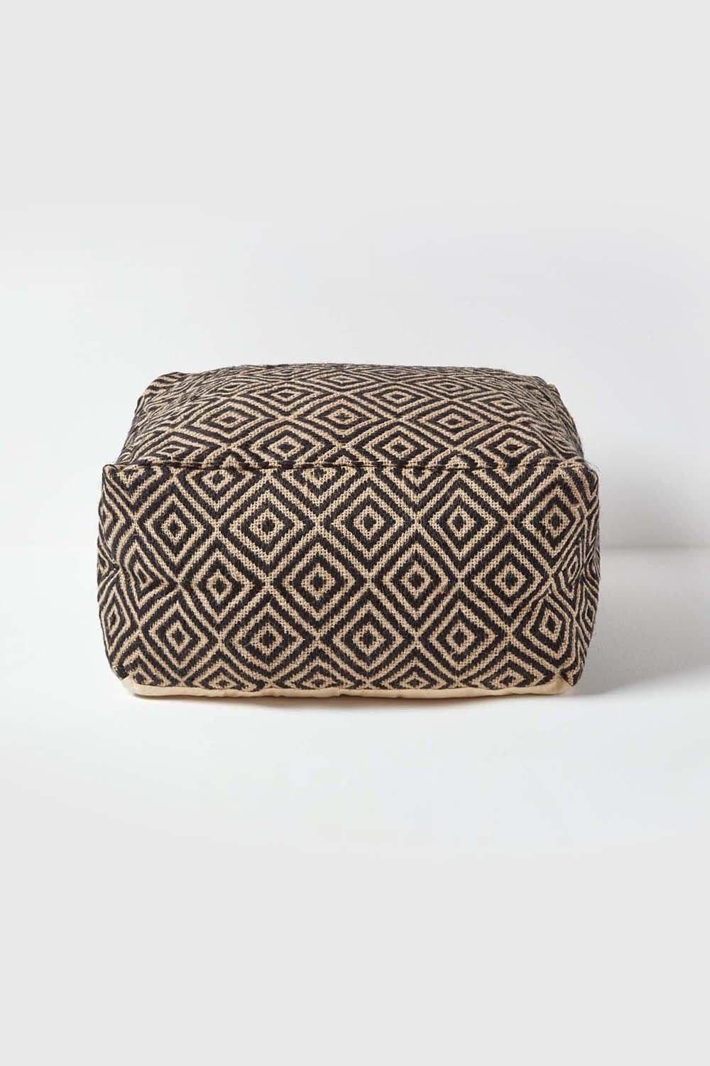 Bean Cube Footstool Aztec Pattern