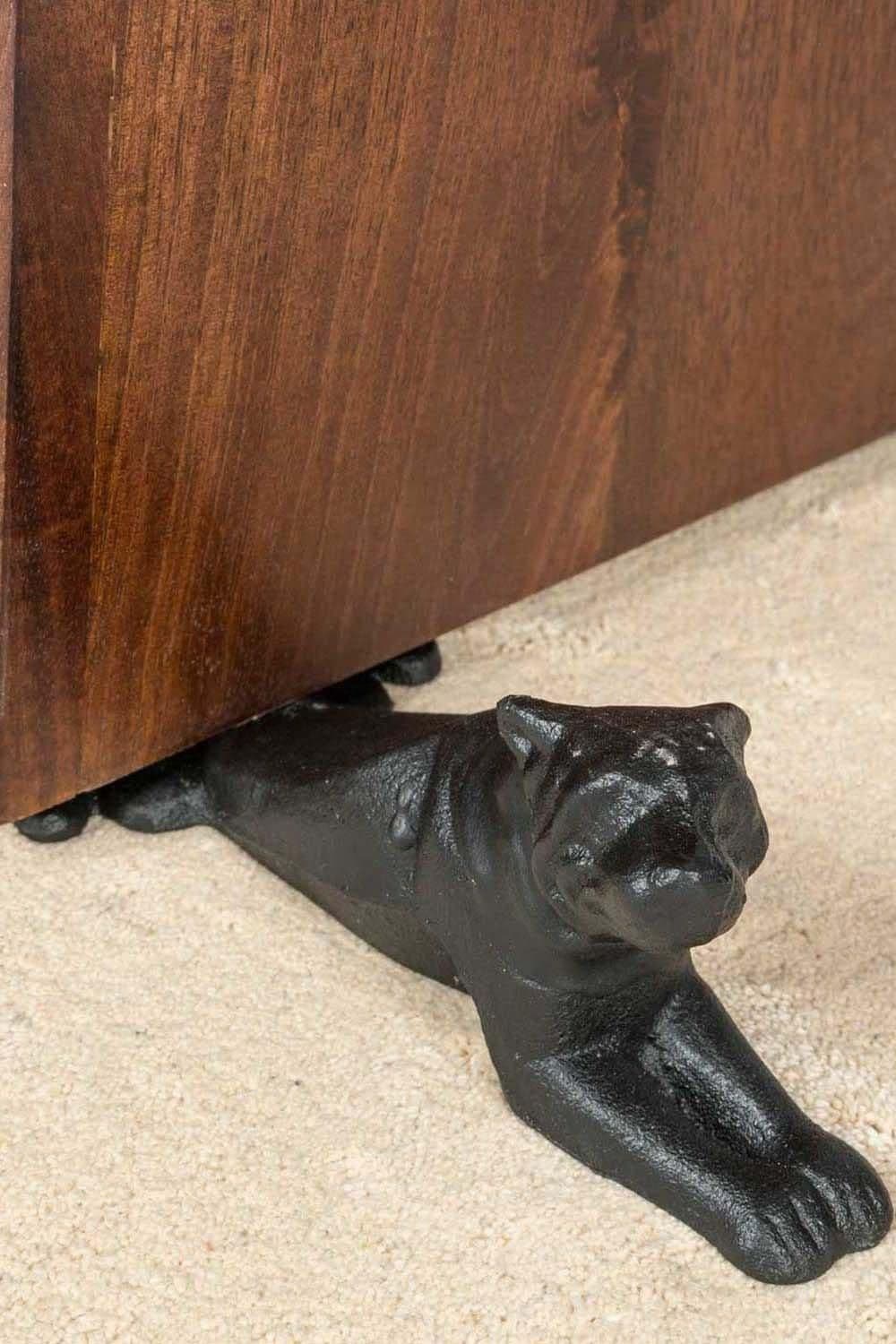 Heavyweight Cast Iron Dog Door Stop