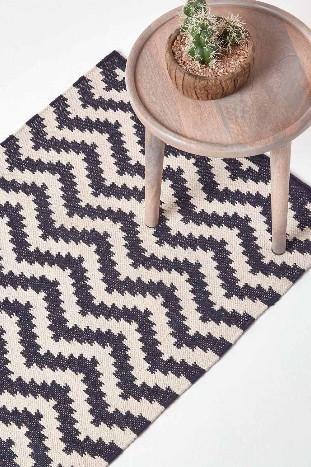 Casablanca Handwoven Cotton Kilim Hall Runner 66 x 200 cm