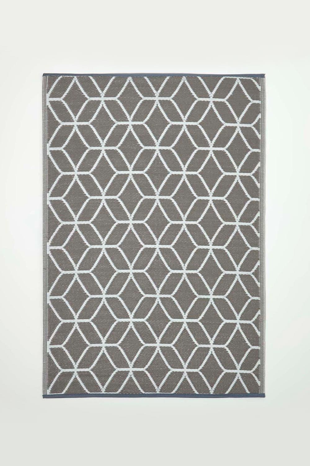 Geometric Pattern Reversible Outdoor Rug