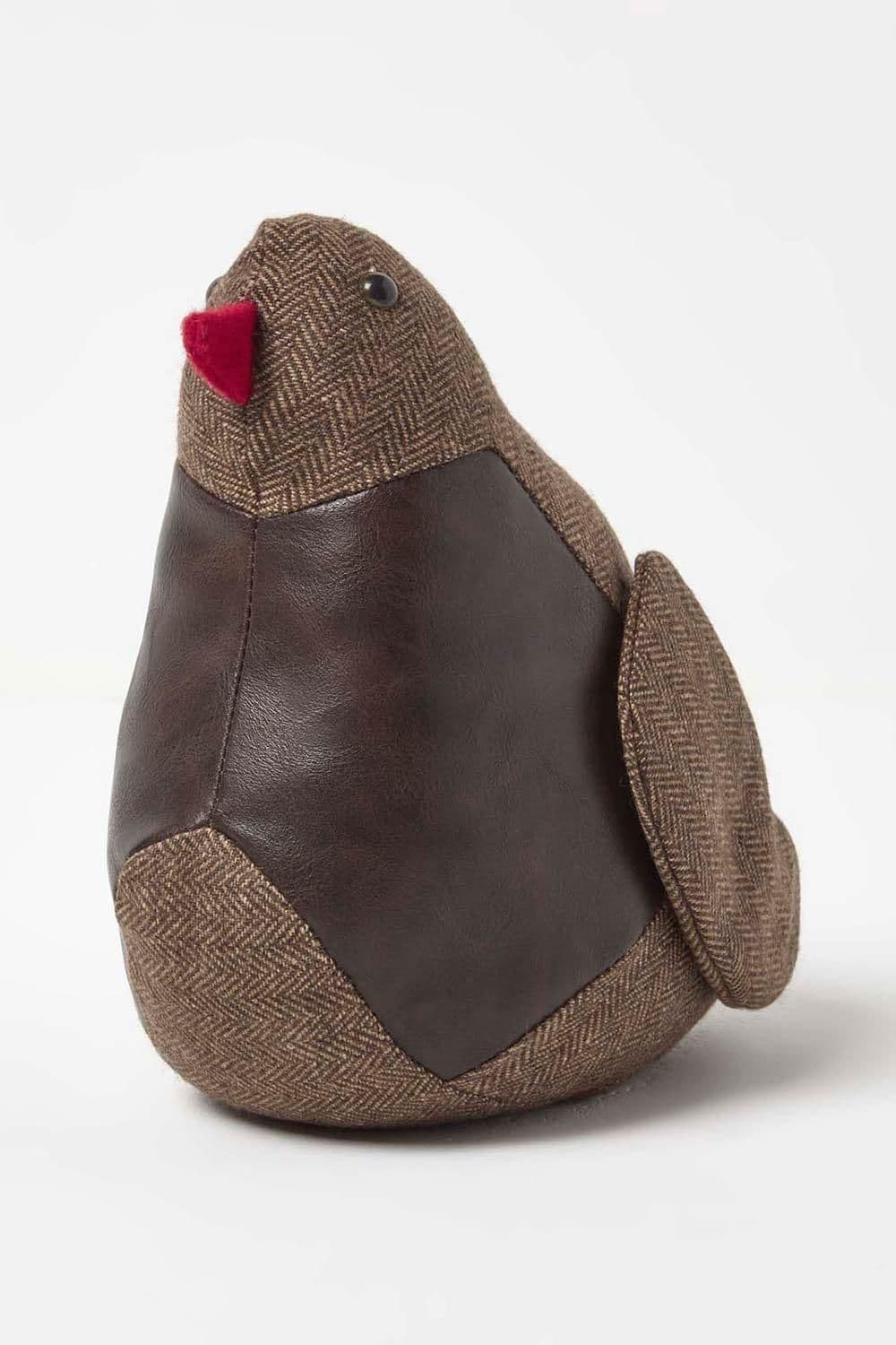 Faux Leather Robin Door Stopper