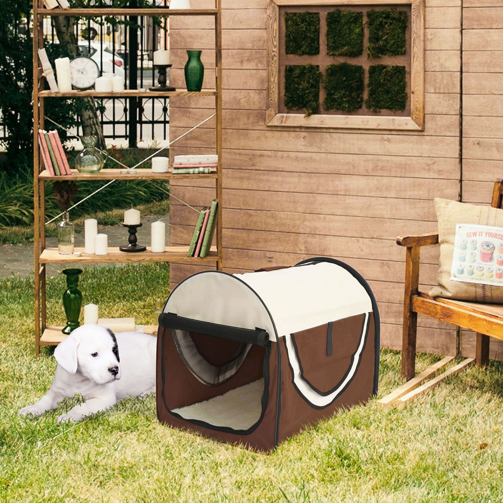 46cm Foldable Pet Carrier Bag, Soft Side Fabric Dog Crate