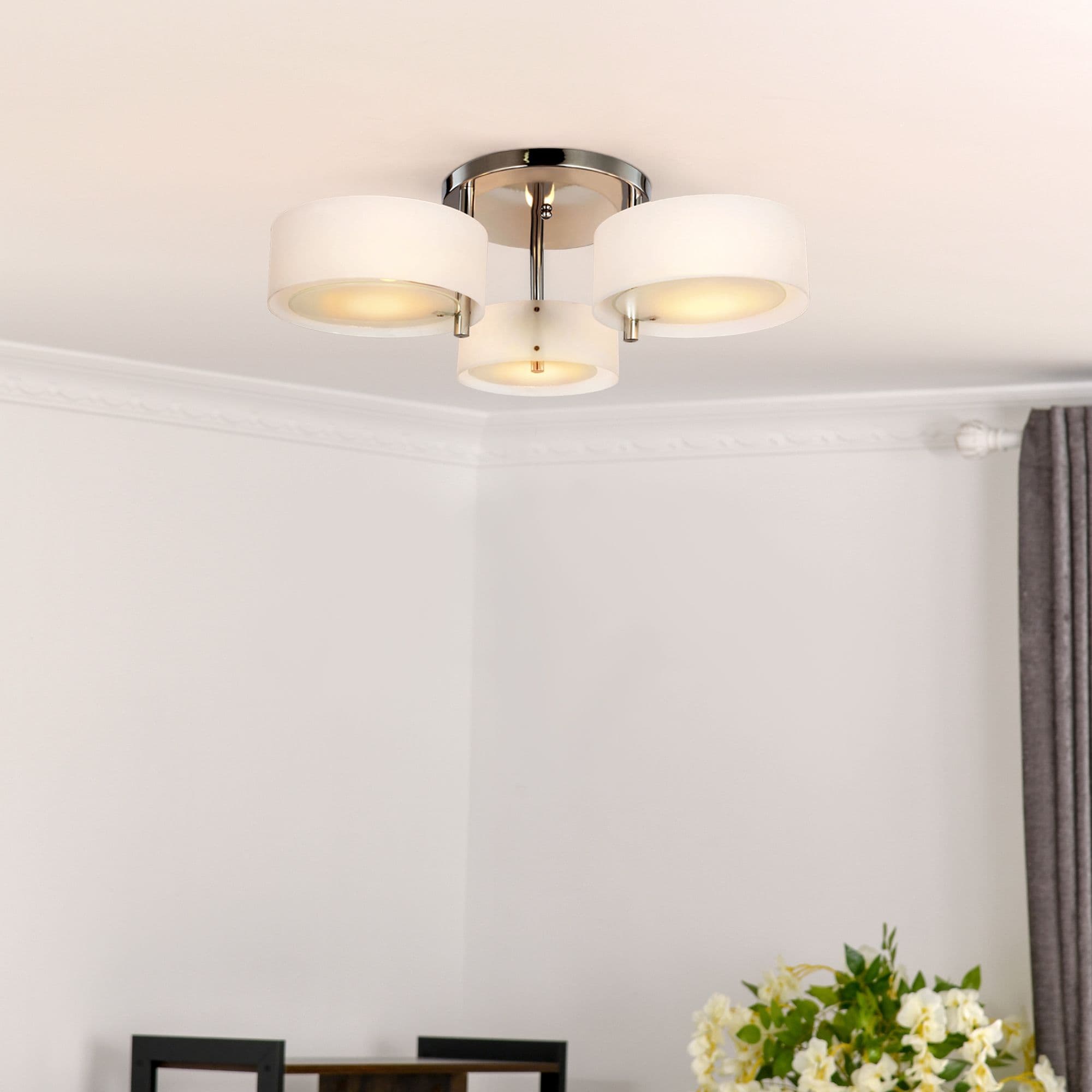 3 Light Acrylic Chandelier Ceiling Lighting Pendant Lamp