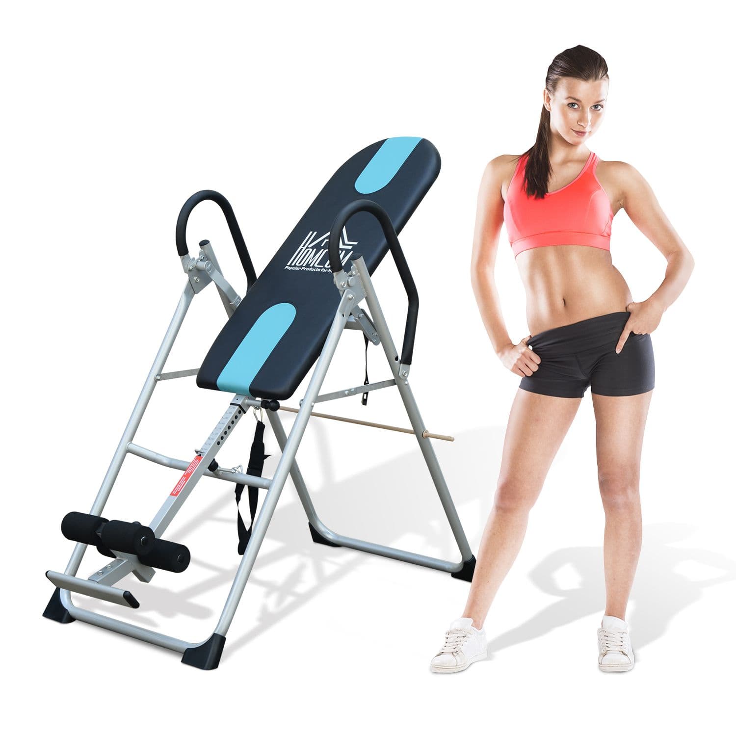 Foldable Therapy Gravity Inversion Table AB Exercise Bench Fitness