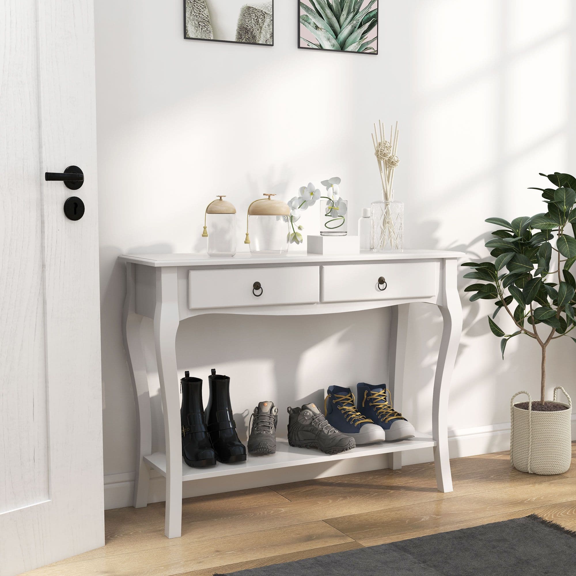 Console Table Dressing Desk Stunning Kitchen Hall 2 Drawers