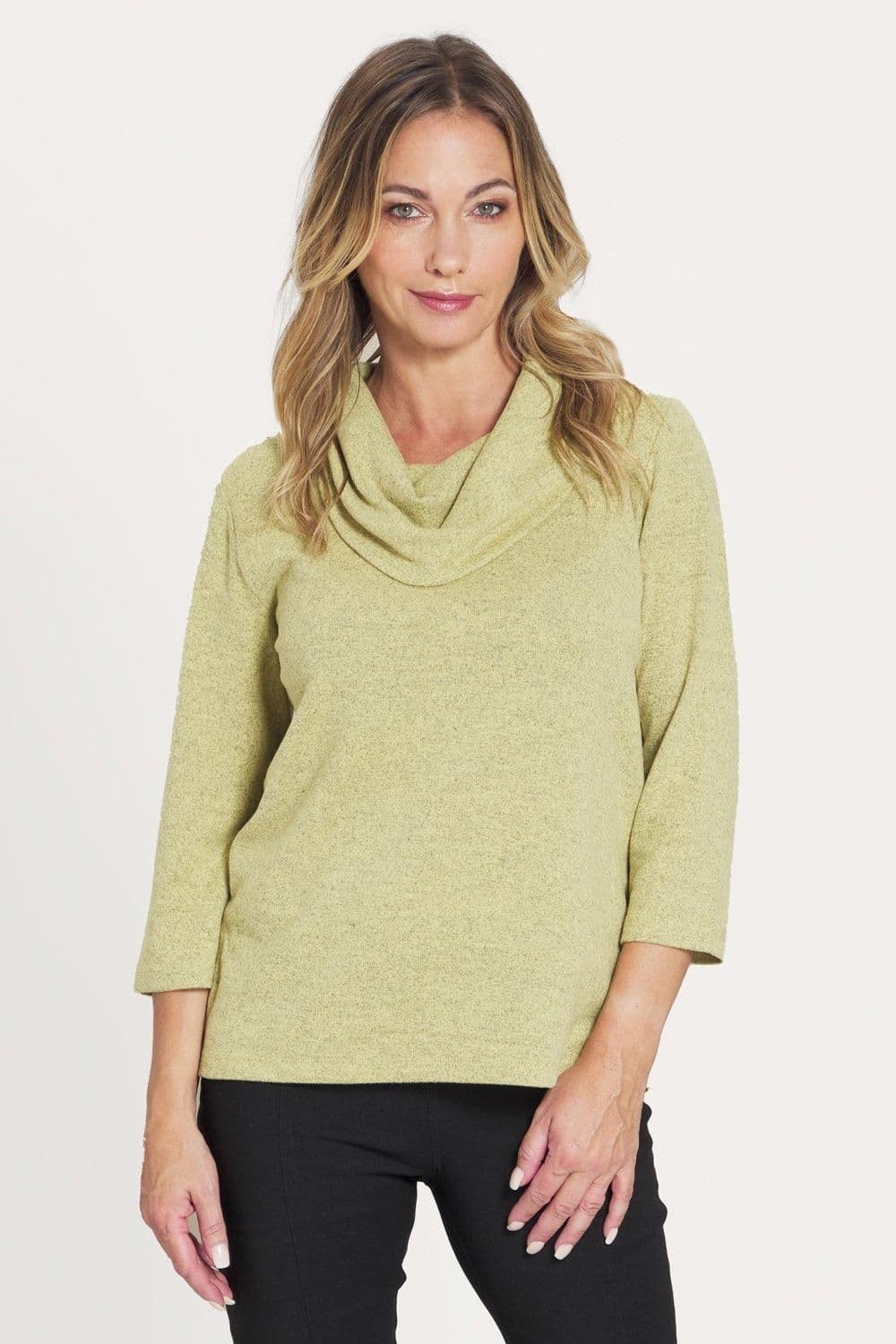 Penny Plain Women's Cuff Detail Cowl in Green | Size: 10-12