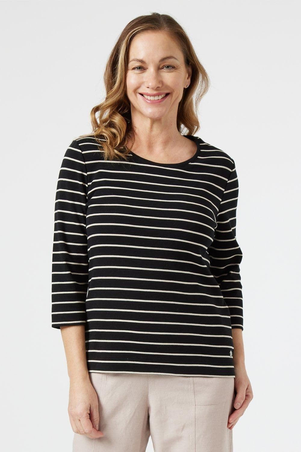 Black  Striped Top