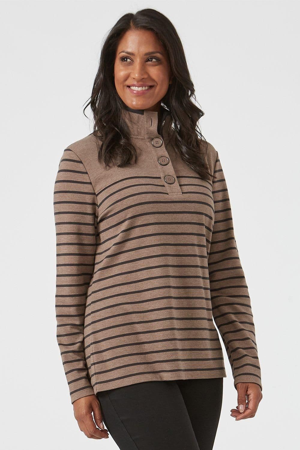 Striped Funnel Top