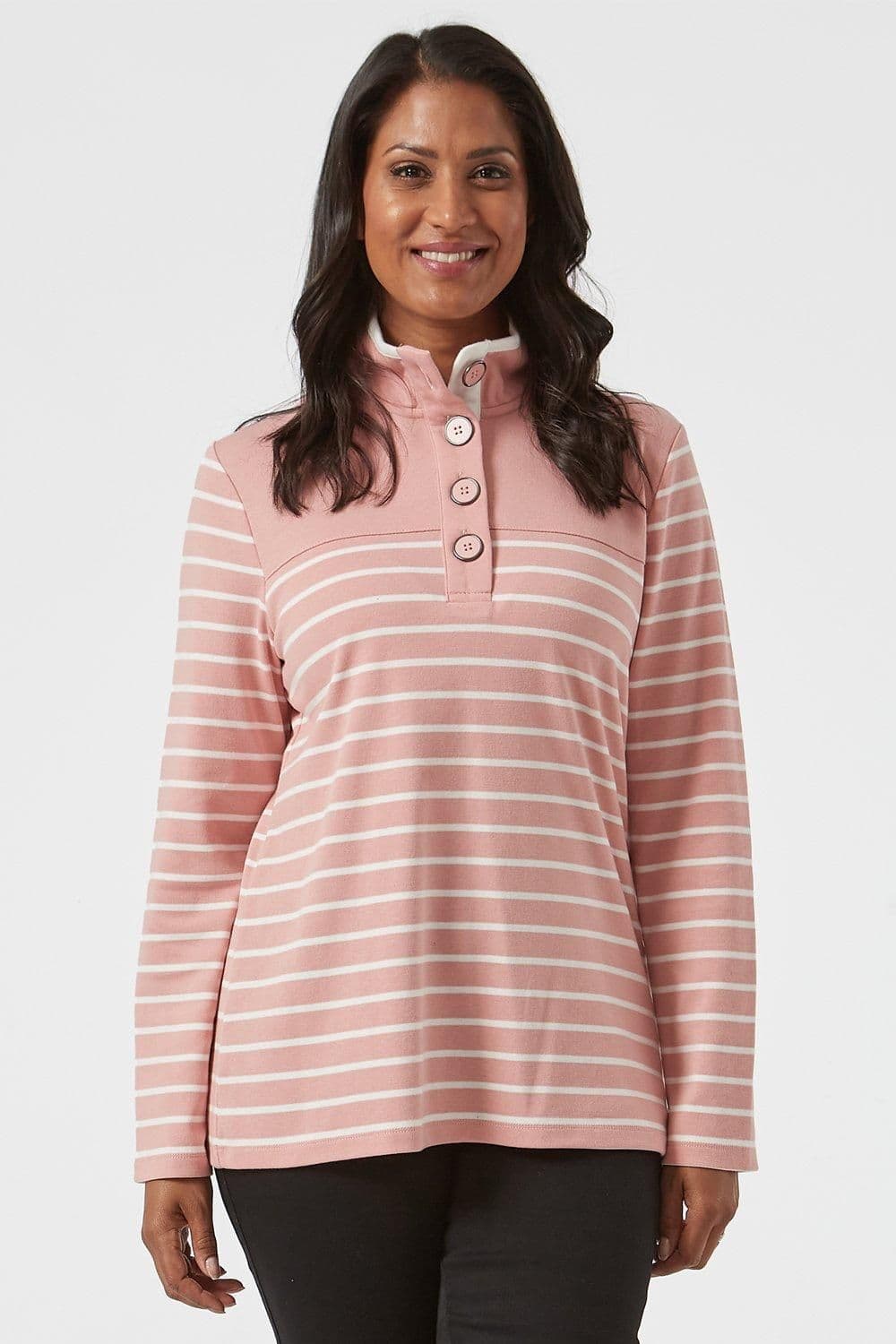 Striped Funnel Top