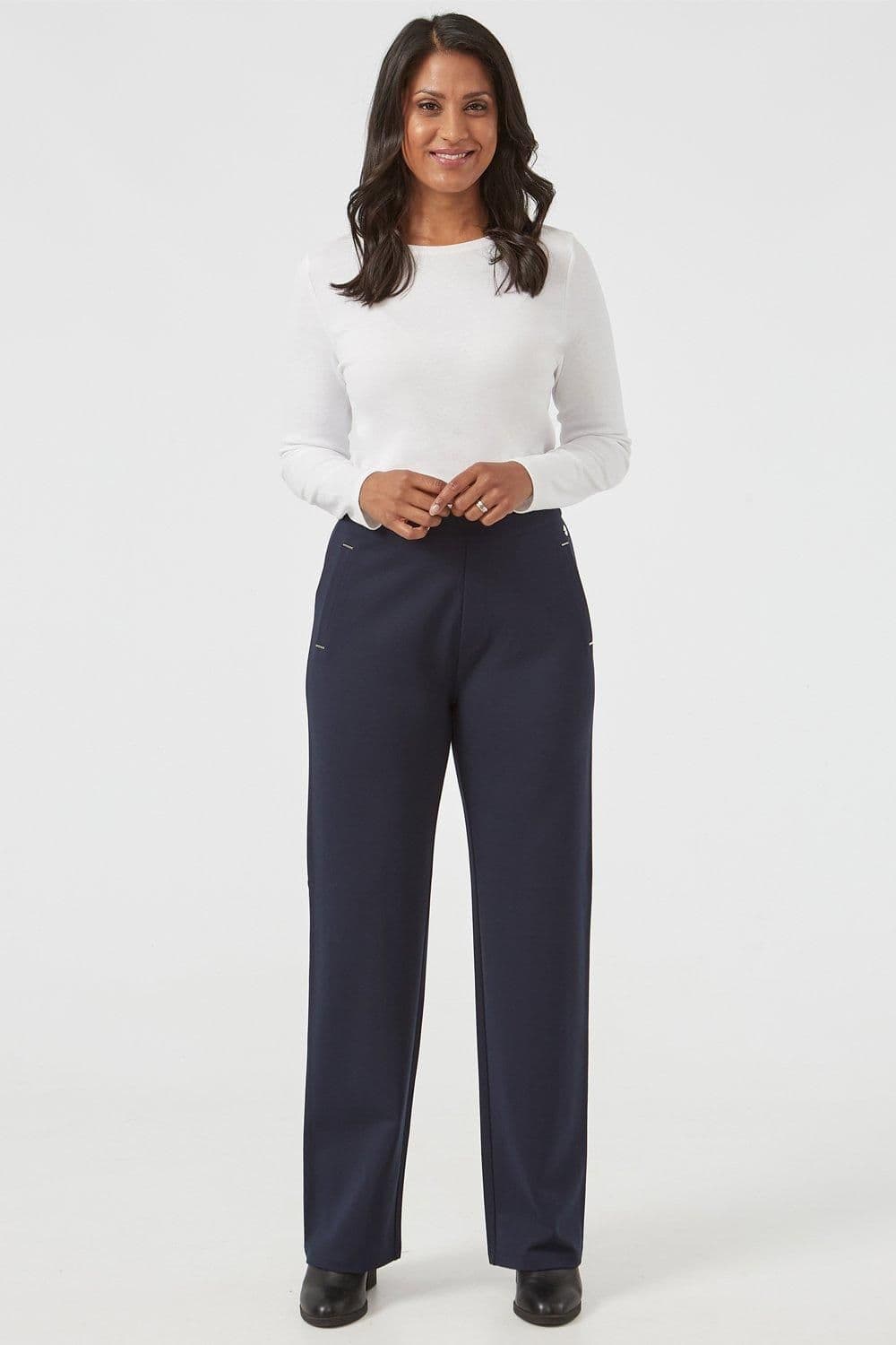 Penny Plain Women's Joggers in Navy | Size: 18-20